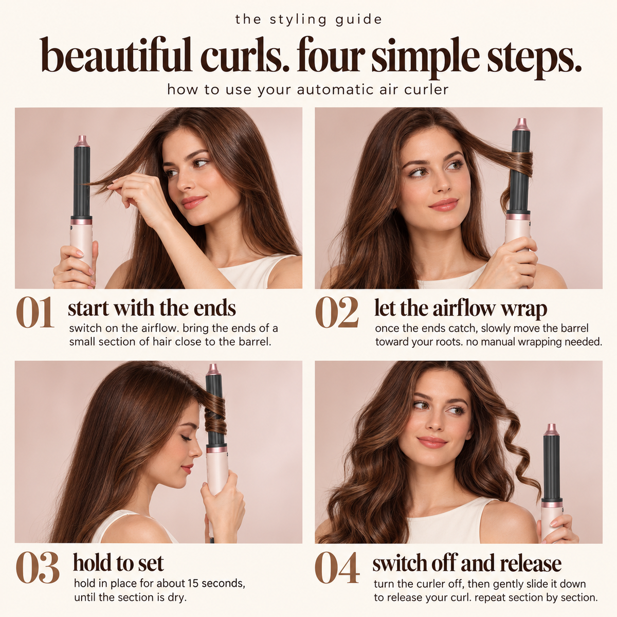 Rosieri 7-in-1 Air Styler & Hair Dryer Brush